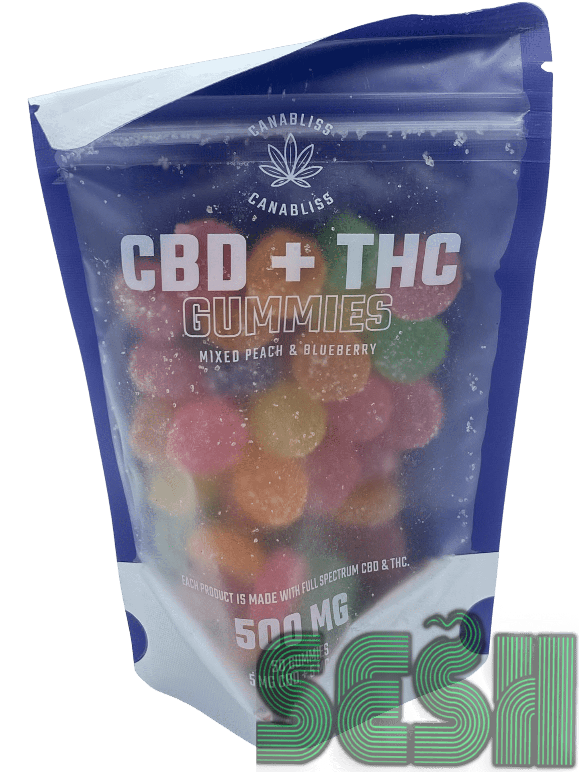 CANABLISS CBD + THC 500mg GUMMIES
